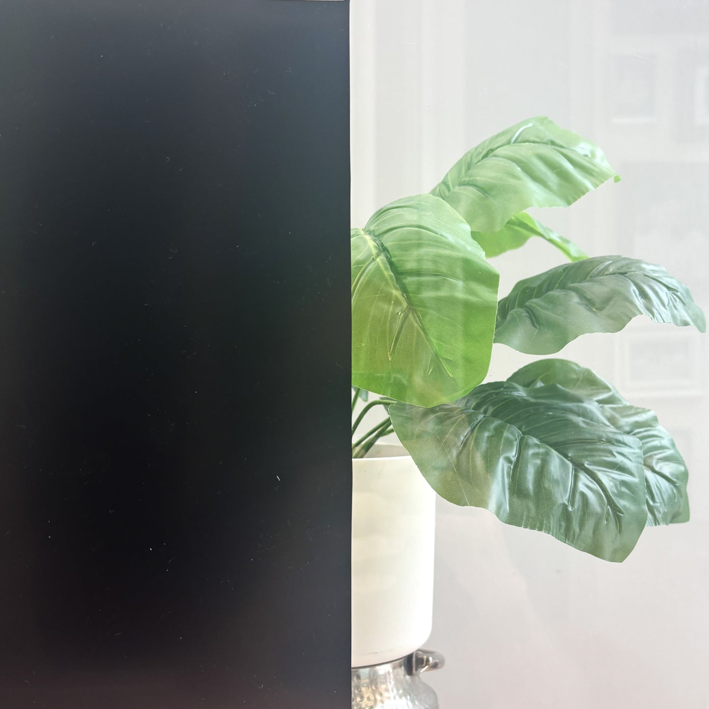 Black opaque window film