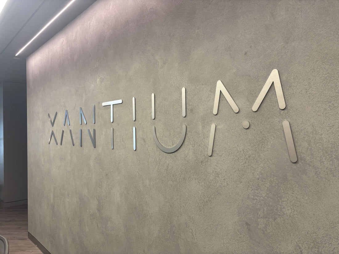 XANTIUM Stainless Steel Reception Sign - Clearview Graphics