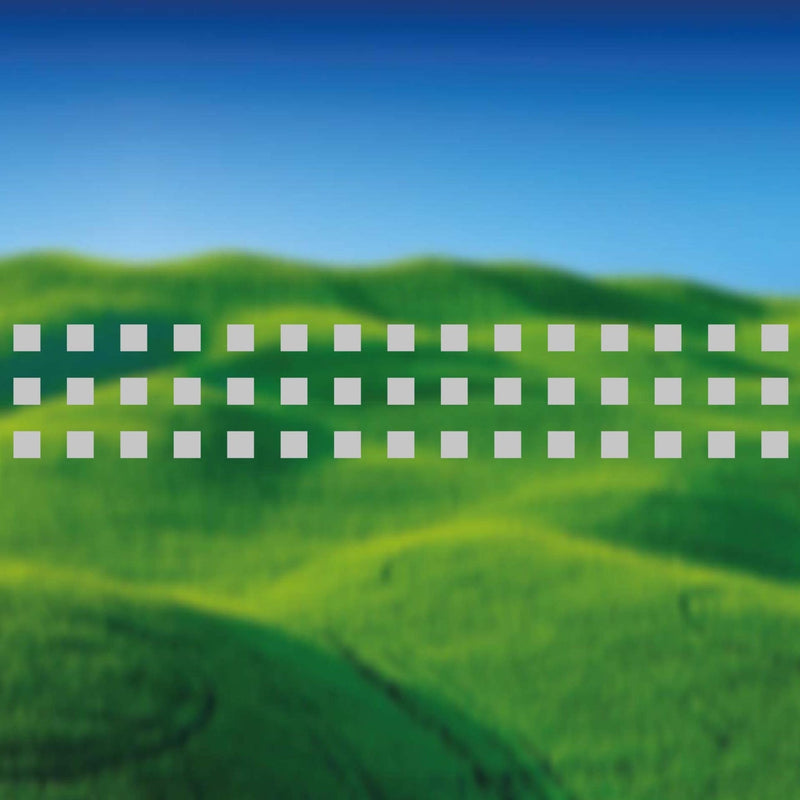 Glass Manifestation 100-12 ( 20mm x 20mm squares with 20mm gaps ) 1200mm lengthClearview Graphics