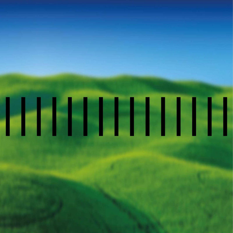 Glass Manifestation 100-7 ( 100mm x 10mm rectangles with 30mm gaps ) 1200mm lengthClearview Graphics