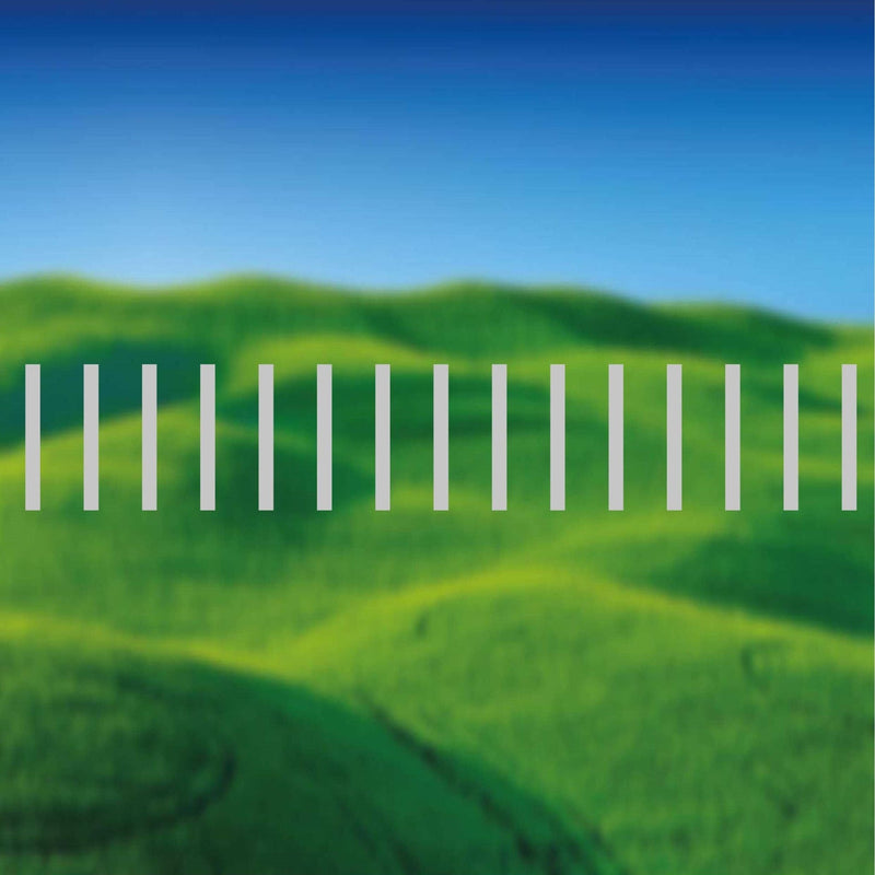 Glass Manifestation 100-7 ( 100mm x 10mm rectangles with 30mm gaps ) 1200mm lengthClearview Graphics