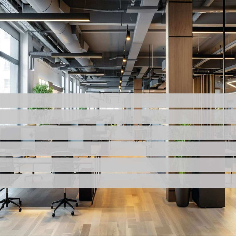 Glazing Manifestation 1000-6 ( 150mm frost bands 20mm gaps ) 1200mm length - Clearview Graphics