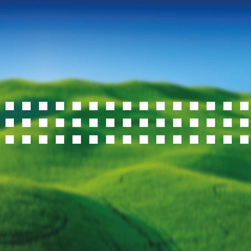 Glazing Manifestation 150-12 ( 30mm x 30mm squares with 30mm gaps ) 1200mm length - Clearview Graphics