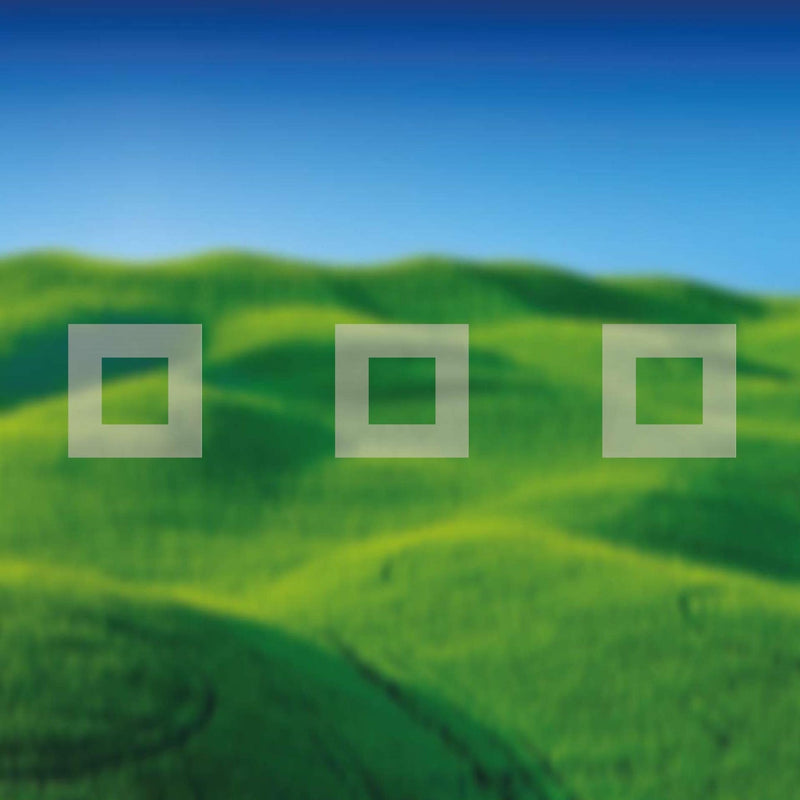 Glazing Manifestation 150-2 ( 150mm hollow squares 150mm gaps ) 1200mm length - Clearview Graphics