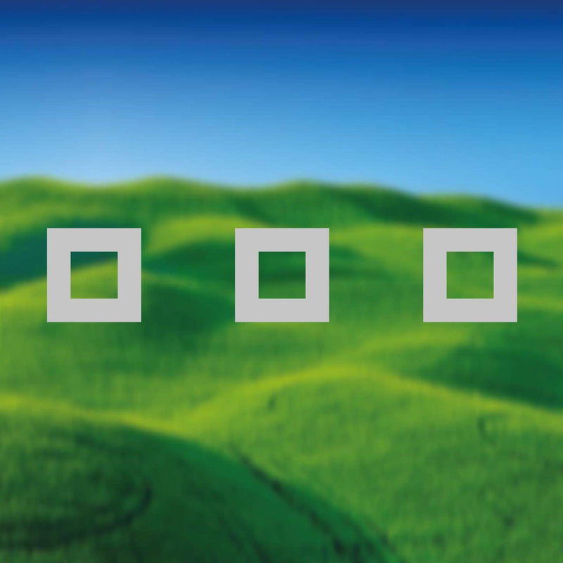 Glazing Manifestation 150-2 ( 150mm hollow squares 150mm gaps ) 1200mm length - Clearview Graphics