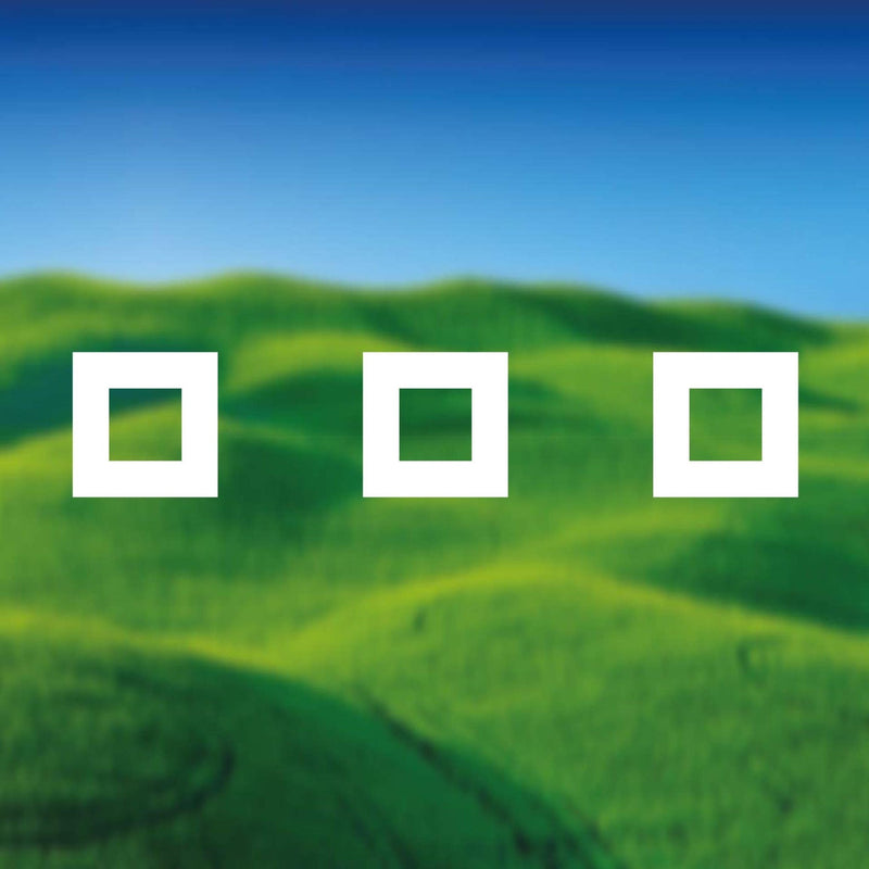 Glazing Manifestation 150-2 ( 150mm hollow squares 150mm gaps ) 1200mm length - Clearview Graphics