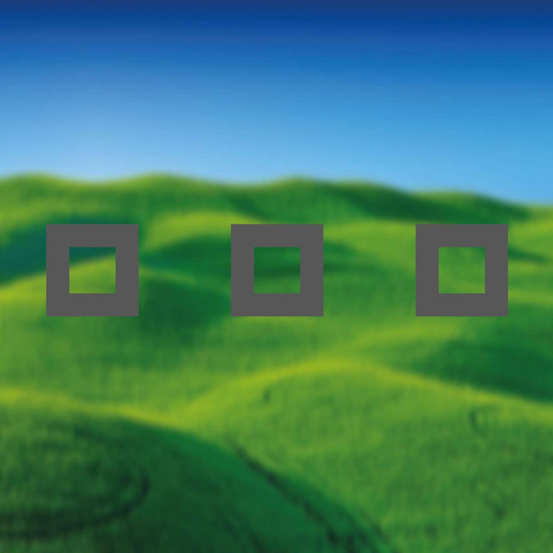 Glazing Manifestation 150-2 ( 150mm hollow squares 150mm gaps ) 1200mm length - Clearview Graphics