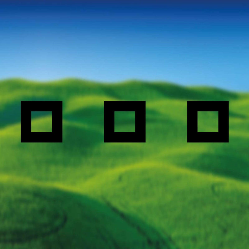 Glazing Manifestation 150-2 ( 150mm hollow squares 150mm gaps ) 1200mm length - Clearview Graphics