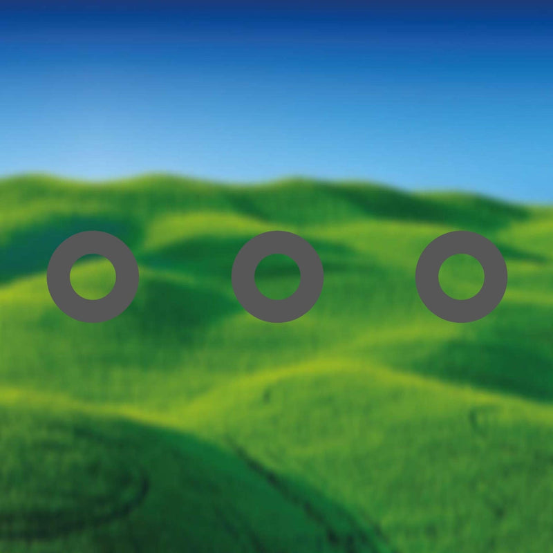 Glazing Manifestation 150-4 ( 150mm hollow dots 150mm gaps ) 1200mm length - Clearview Graphics