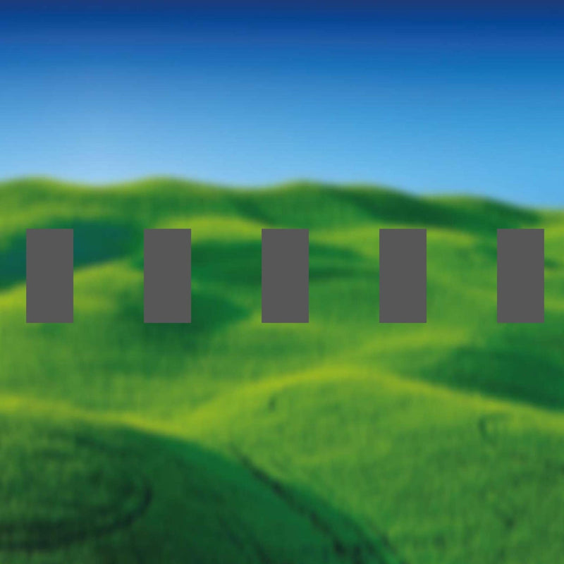 Glazing Manifestation 150-8 ( 150mm high x 75mm wide rectangles 75mm gaps ) 1200mm length - Clearview Graphics