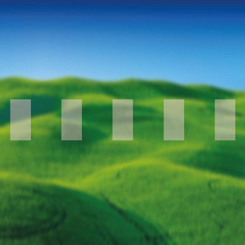 Glazing Manifestation 150-8 ( 150mm high x 75mm wide rectangles 75mm gaps ) 1200mm length - Clearview Graphics