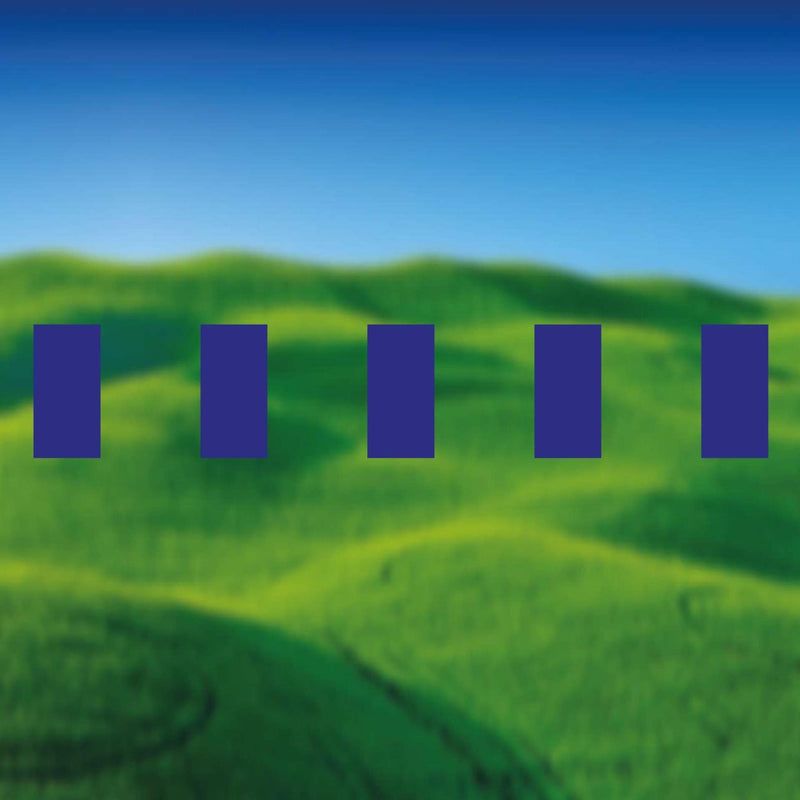 Glazing Manifestation 150-8 ( 150mm high x 75mm wide rectangles 75mm gaps ) 1200mm length - Clearview Graphics