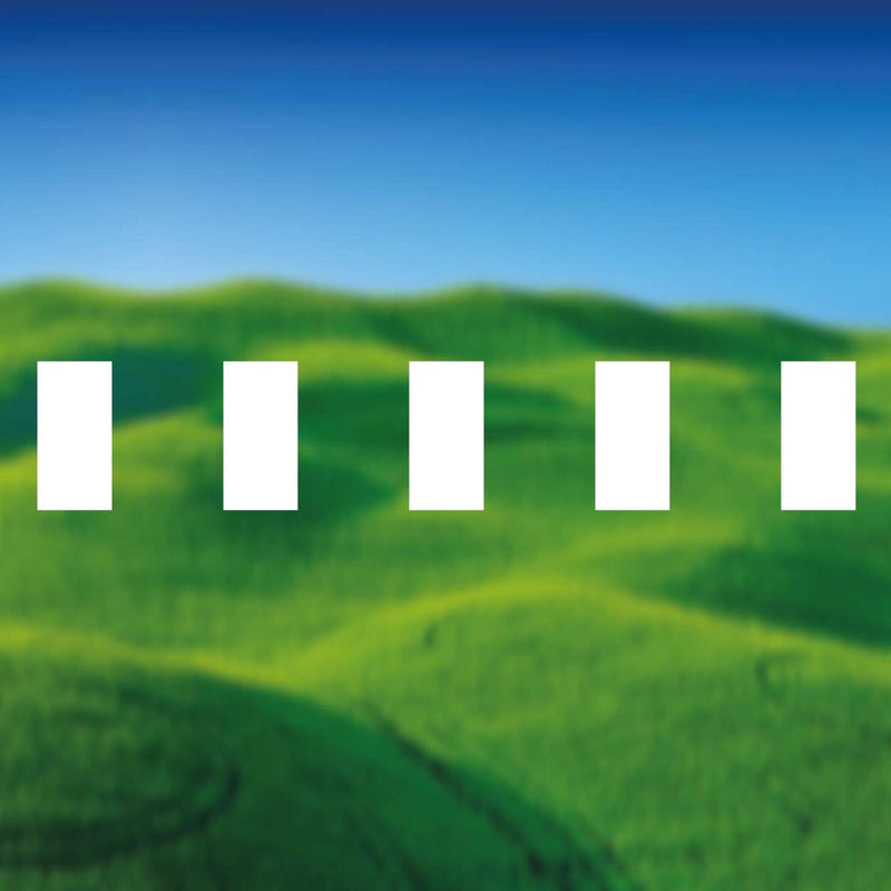 Glazing Manifestation 150-8 ( 150mm high x 75mm wide rectangles 75mm gaps ) 1200mm length - Clearview Graphics