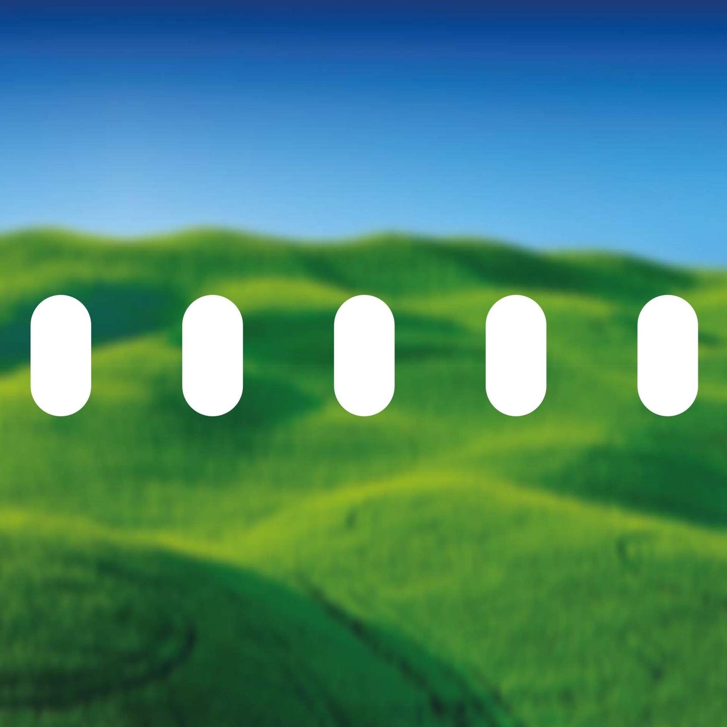 Glazing Manifestation 150-9 ( 150mm high x 75mm wide rounded rectangles 75mm gaps ) 1200mm length - Clearview Graphics