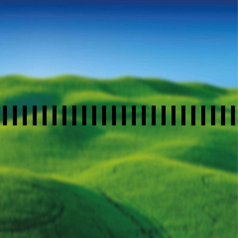 Glazing Manifestation 50-11 ( 50mm x 10mm rectangles 15mm gaps ) 1200mm length