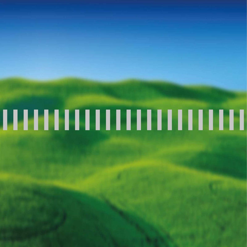 Glazing Manifestation 50-11 ( 50mm x 10mm rectangles 15mm gaps ) 1200mm length