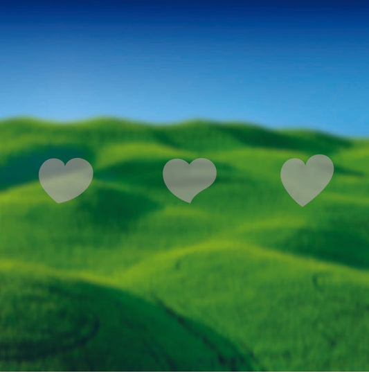 Glazing Manifestation 75B-7 ' Hearts Pattern ' - Clearview Graphics