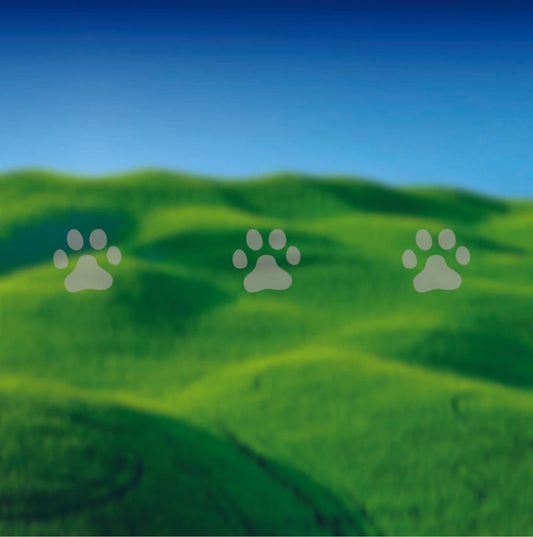 Glazing Manifestation 75B-8 ' Paw Prints Pattern ' - Clearview Graphics