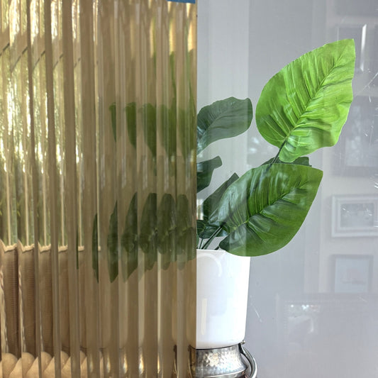 RFB-15 bronze reeded window film with 15mm flutes