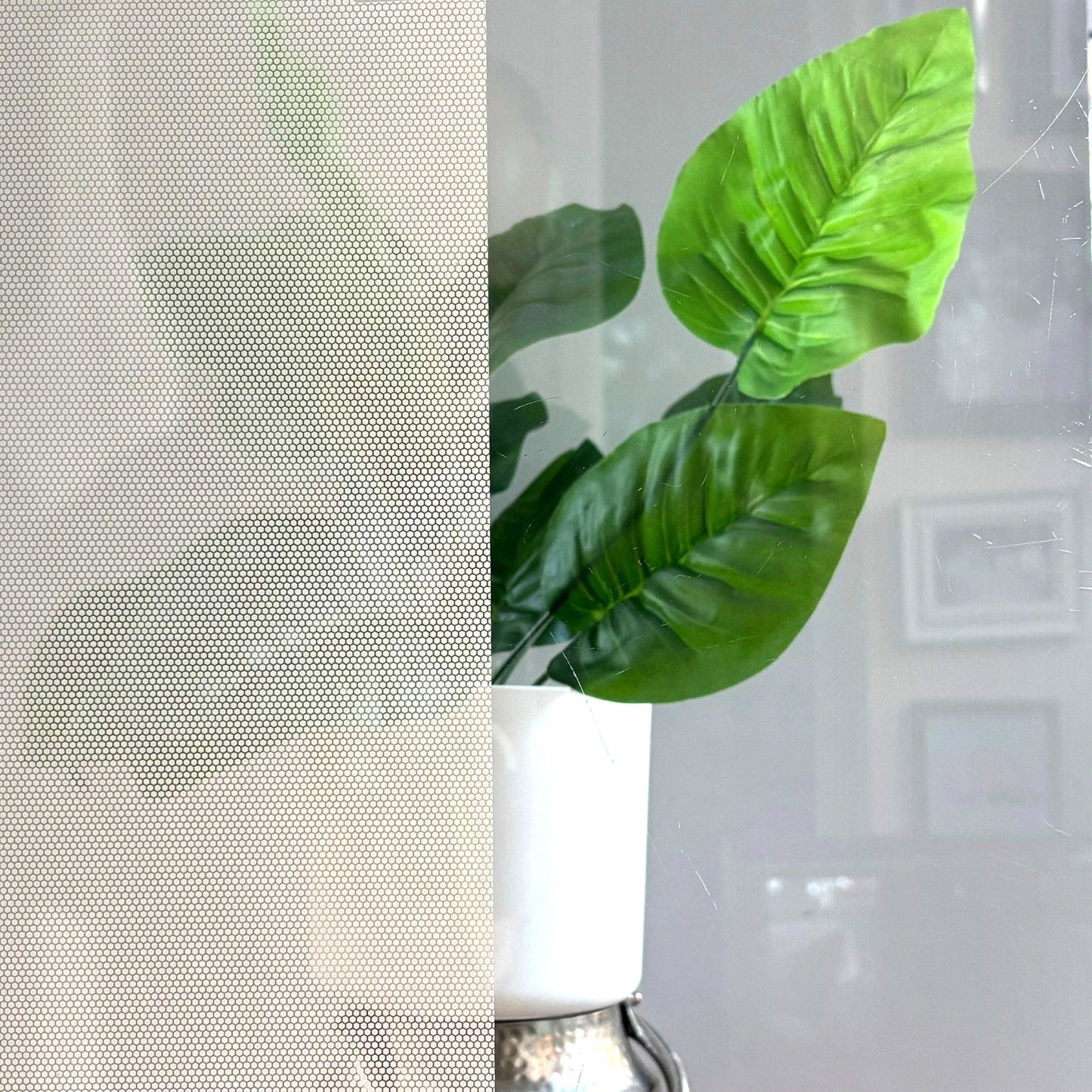 SM101 - Fritted - 1.2mm white dots on clear film - Clearview Graphics